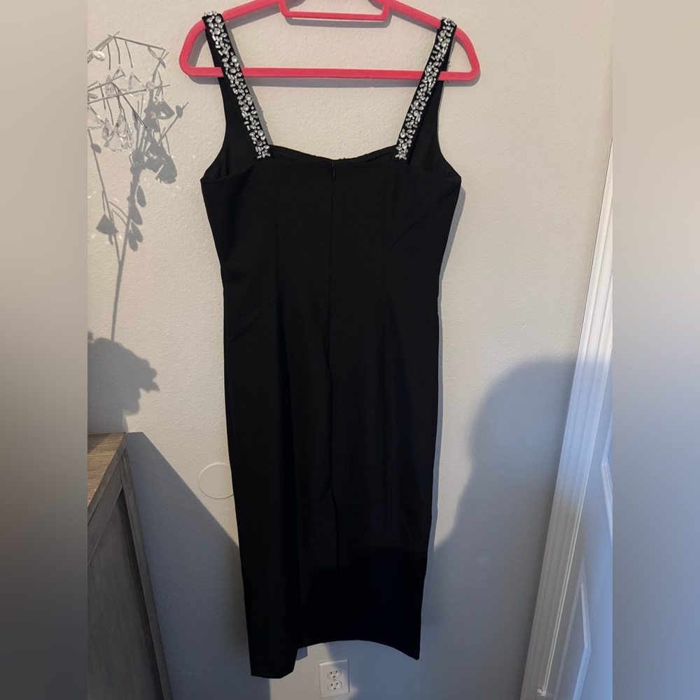 Camilo Coelho for Revolve Black Midi Dress with Embellished Neckline.Size M.NWT. - Picture 5 of 10